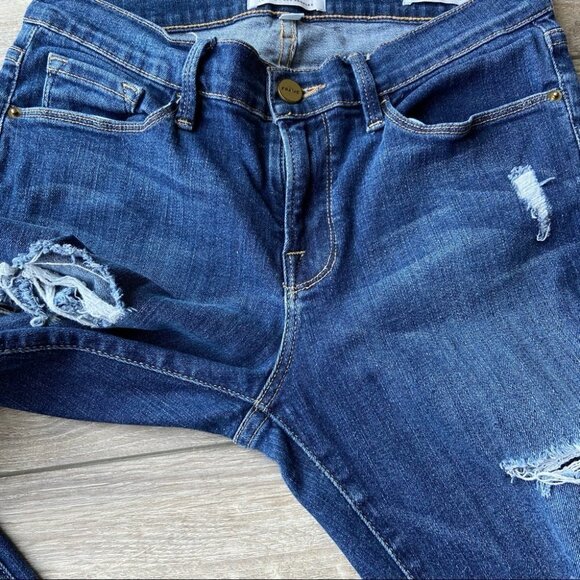 Frame Denim Le Skinny de Jeanne Sunset Grove Jeans - Picture 16 of 16